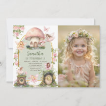 Enchanted Forest Magical Fairy Birthday Photo