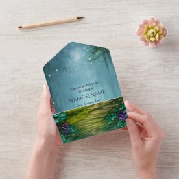 Enchanted Forest Mist All In One Invitation