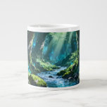 Enchanted Forest Mug<br><div class="desc">Beautiful enchanted forest jumbo mug featuring a dreamy woodland scene with glowing water,  mossy trees,  magical light,  and a peaceful fantasy atmosphere. Perfect for coffee,  tea,  hot chocolate,  and cozy mornings. A lovely gift for nature lovers,  fantasy fans,  and anyone who enjoys calm magical designs.</div>