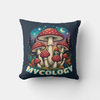 Enchanted Forest Mushroom Art Cushion