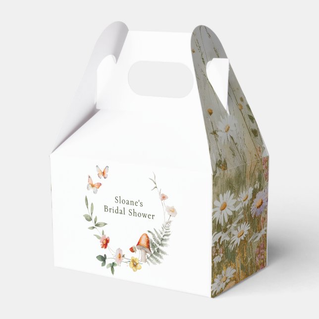 Enchanted Forest Mushroom Bridal Shower Favour Box (Front Side)
