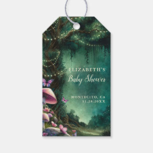 Enchanted Forest Mushrooms Baby Shower Welcome Gift Tags