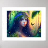 Enchanted Forest Nymph Digital Art