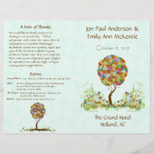 Enchanted Forest Patchwork Floral Fairy Tale Tree