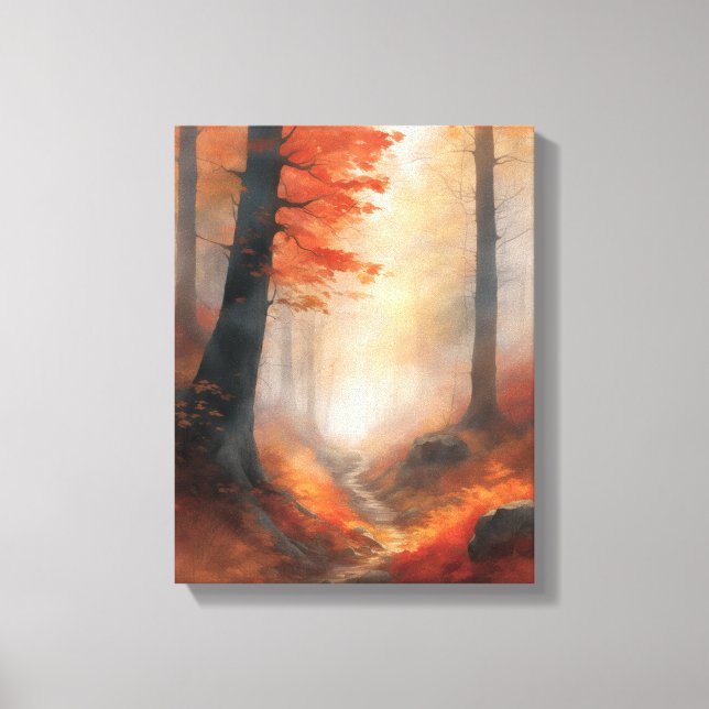 Enchanted Forest Path Canvas Print (Front)