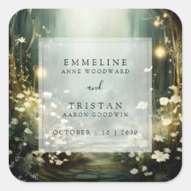 Enchanted Forest Path Of Flowers Green Wedding