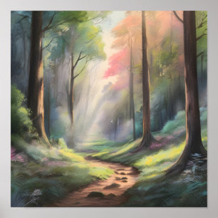 Enchanted Forest Path Poster