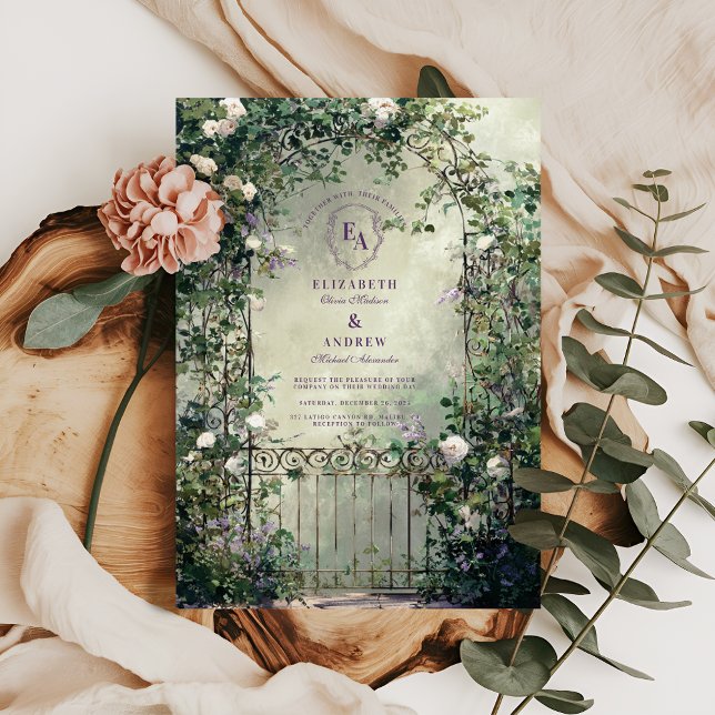 Enchanted Forest Path Romantic Wedding Invitation (Creator Uploaded)