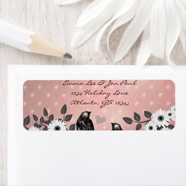 Enchanted Forest Pink Love Bird Address (Insitu)