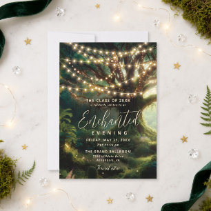 Enchanted Forest Prom Invitation Fairy Lights