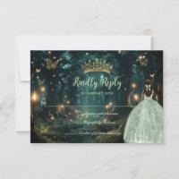 Enchanted Forest Sage Green Dress Quinceañera 