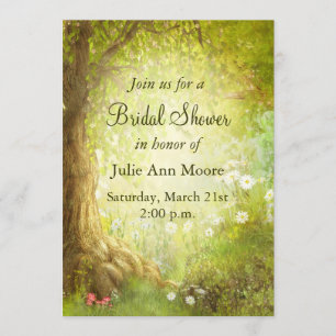 Enchanted Forest Scene Invitation