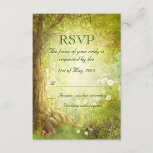 Enchanted Forest Scene RSVP