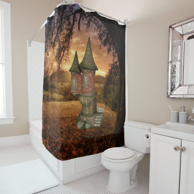 Enchanted forest shower curtain (In Situ)