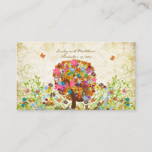 Enchanted Forest Side Branch Wedding Enclosure Card