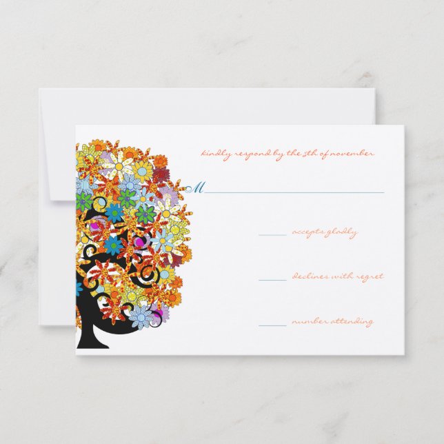 Enchanted Forest Side Branch Wedding Invitations (Front)