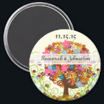 Enchanted Forest Side Branch Wedding Magnet<br><div class="desc">see more Whimsical Tree Invitations- Tree Wedding Invitations for the Activists Nature Lover - -see more whimsical tree invitations Red Love Tree with Birds 5 x 7 Wedding Invitation With Swirls and Hearts - See More Whimsical Trees by Sandra- Green Swirl Love Tree Wedding Invitation with Leaves -If you would...</div>