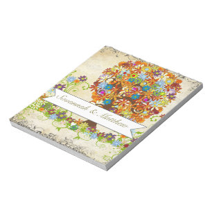 Enchanted Forest Side Branch Wedding Notepad