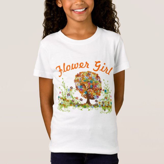 Enchanted Forest Side Branch Wedding T-Shirt (Front)