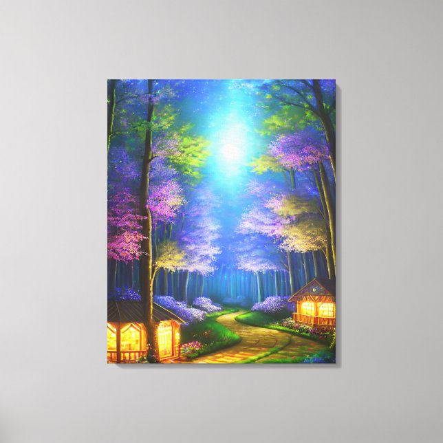 Enchanted Forest Stretched Canvas Print (Front)