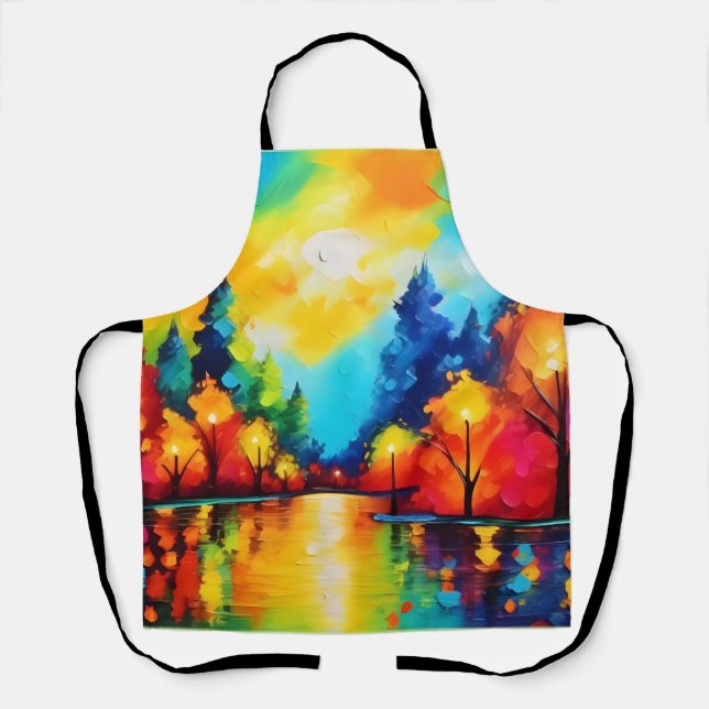 Enchanted Forest Sunset Apron (Front)