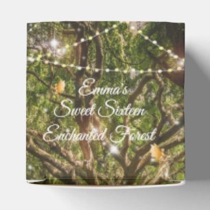 Enchanted Forest Sweet 16 Fairies Sparkling Lights Favour Box