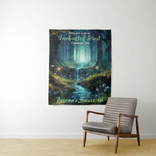 Enchanted Forest Sweet 16 Tapestry