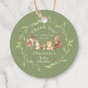 Enchanted Forest Thank You Favour Tags