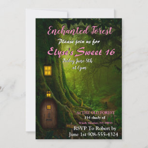 Enchanted Forest Tree Invitation