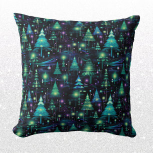 Enchanted Forest Tree Pattern Cushion