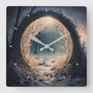 Enchanted Forest Wall Clock