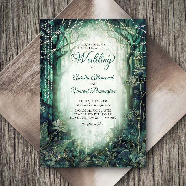 Enchanted Forest Wedding Invitation (Creator Uploaded)