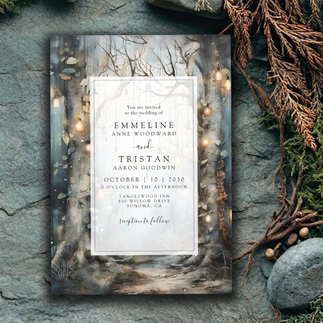 Enchanted Forest Wedding Invitation (Creator Uploaded)