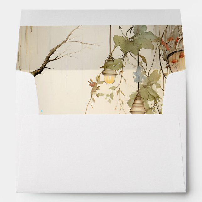 Enchanted Forest Wedding Invitation  Envelope (Back (Bottom))