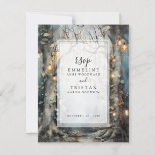 Enchanted Forest Wedding RSVP Card