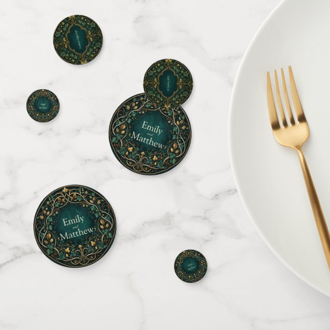 Enchanted Forest Wedding Table Confetti (Group)