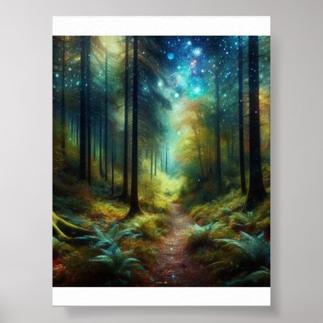 "Enchanted Forest Whispers" Poster (Front)