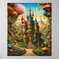 Enchanted Forest With Fairytale Castle