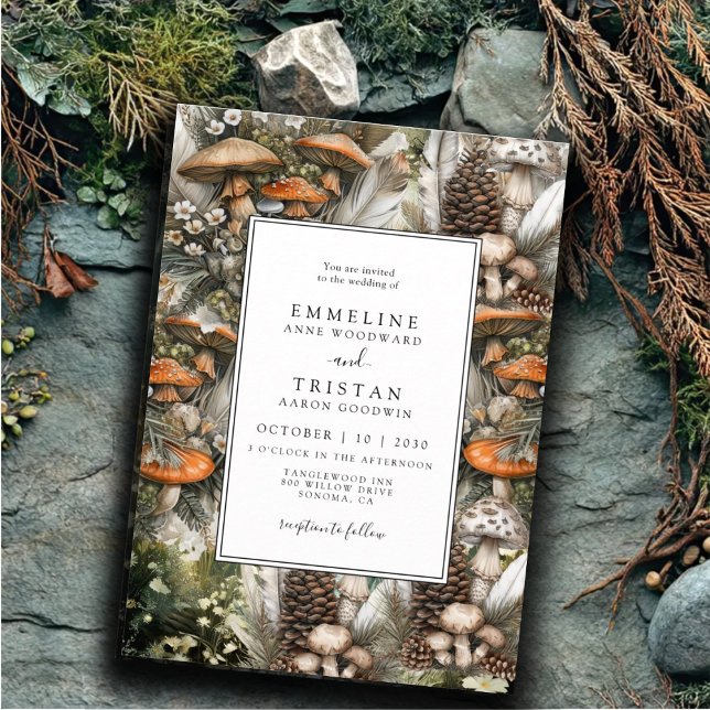 Enchanted Forest Woodland Wedding Invitation (Creator Uploaded)