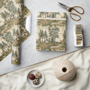 Enchanted Forestcore: Cottagecore Scene Art Wrapping Paper