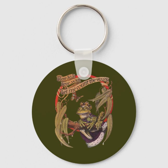 Enchanted Frog Prince Keychain (Front)