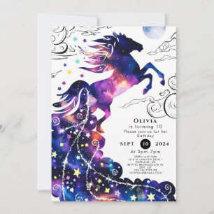 Enchanted Fun Horse Birthday Invitation