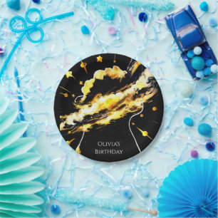 Enchanted Fun Space Birthday Paper Plate