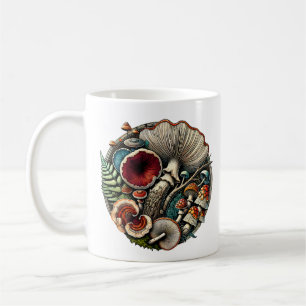 Enchanted Fungi – A Vibrant Mushroom Wonderland Coffee Mug