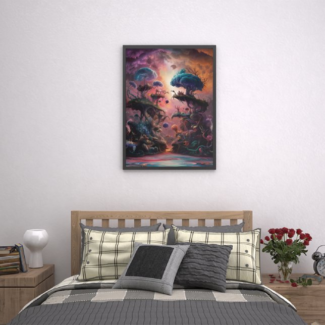 Enchanted Fungi Dance on Water Poster (Creator Uploaded)