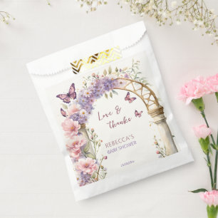 Enchanted garden butterflies baby shower favours favour bags