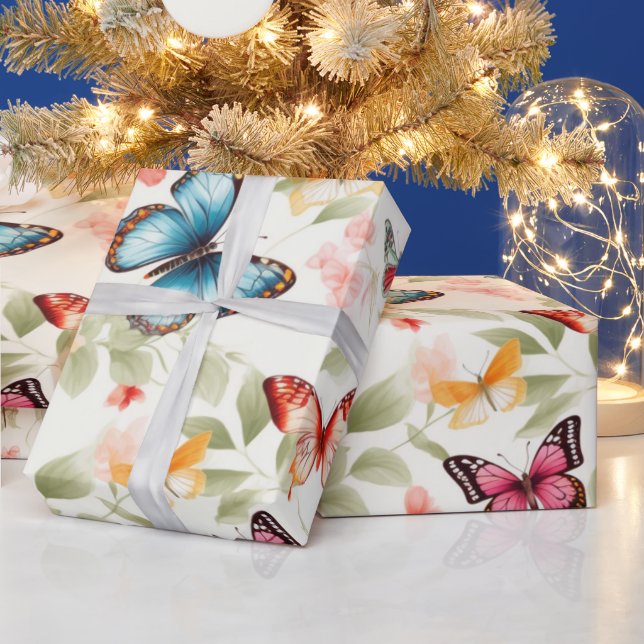 Enchanted Garden Butterfly Wrapping Paper (Holidays)