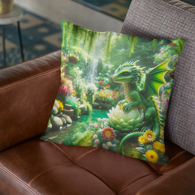 Enchanted Garden Dragon Cushion (Creator Uploaded)