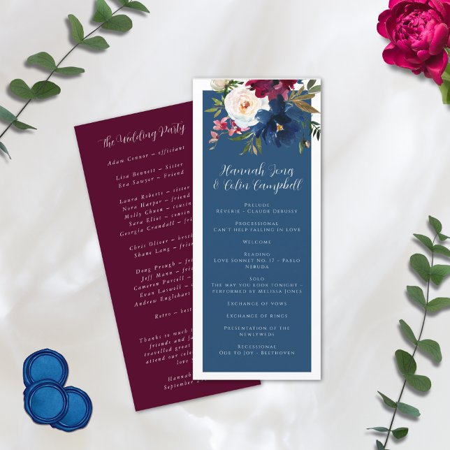 Enchanted Garden Dusty Blue Burgundy Navy Programme (Creator Uploaded)