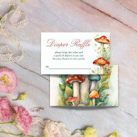 Enchanted garden fairy baby shower diaper raffle